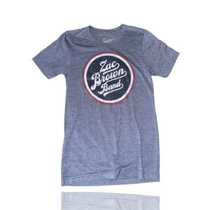 Zac Brown Band 2017 Tour T-Shirt Women’s XS Gray Graphic Print: GUC